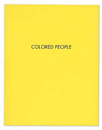 EDWARD RUSCHA. Records * Colored People.